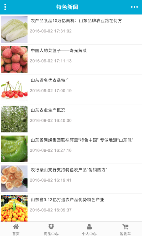 山东特产行业网软件