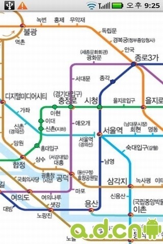 韩国地铁换乘向导软件