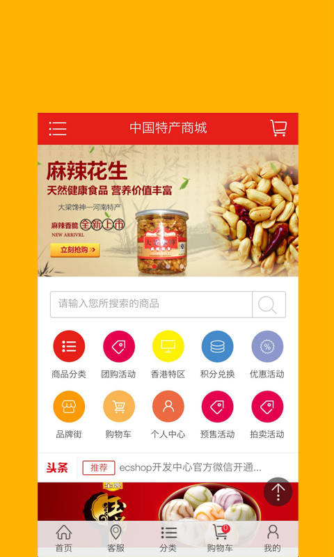 中国特色食品网软件